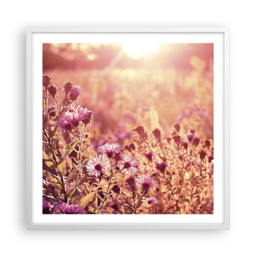 Plakat w białej ramie - Przed odejściem lata - 60x60 cm