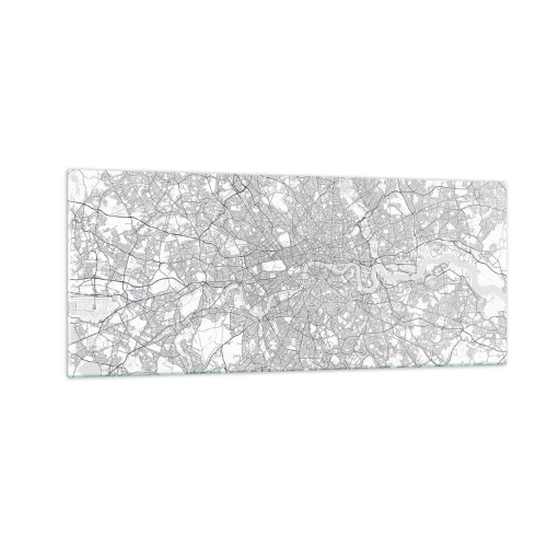 Obraz na szkle - Mapa londyńskiego labiryntu - 100x40 cm