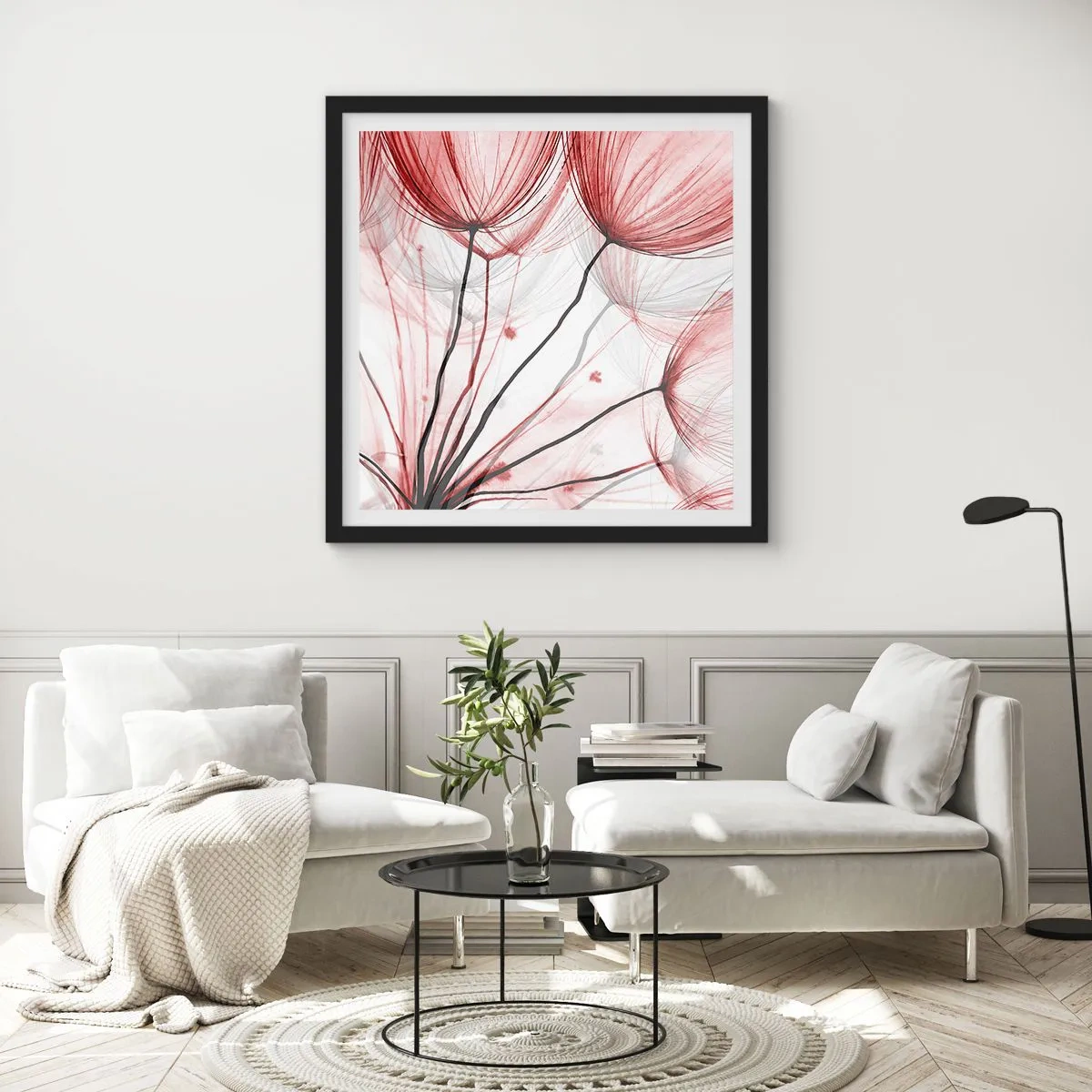 Plakat w czarnej ramie - Przed odlotem - 40x40 cm