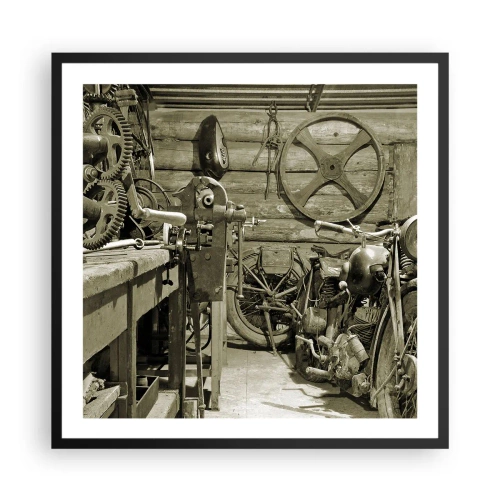 Plakat w czarnej ramie - W szopie wuja Władka - 60x60 cm