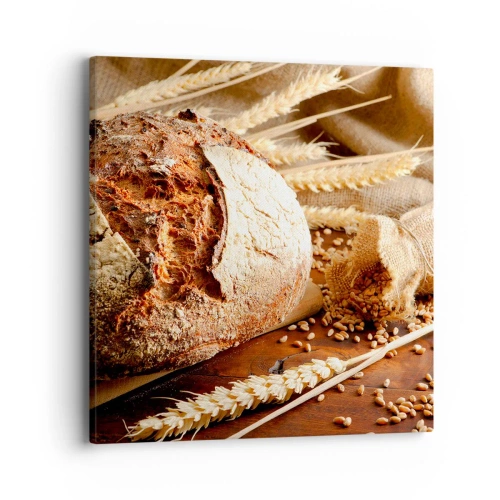 Obraz na płótnie - Apetyczny, wonny, chrupiący - 40x40 cm