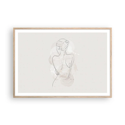 Plakat w ramie jasny dąb - Jak czuły instrument - 100x70 cm