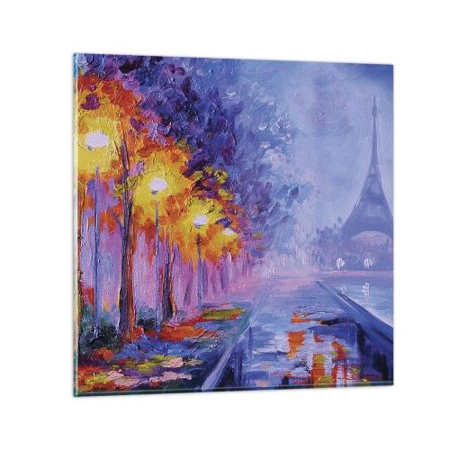Obraz na szkle - Wymarzony spacer - 30x30 cm