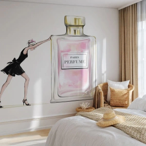 Fototapeta Premium Sand - Esencja kobiecości - Kobieta , Perfumy, Moda - 200x140 cm