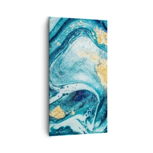 Obraz na płótnie - Błekitny wir - 55x100 cm