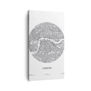 Obraz na płótnie - Anatomia Londynu - 45x80 cm