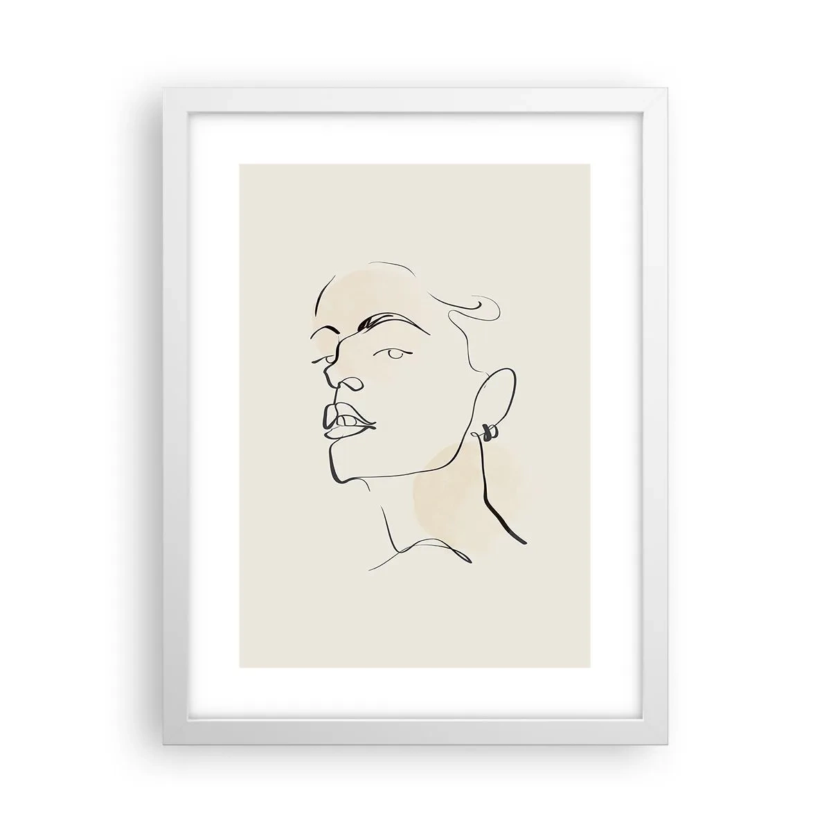 Plakat w białej ramie - Dumne spojrzenie - 30x40 cm