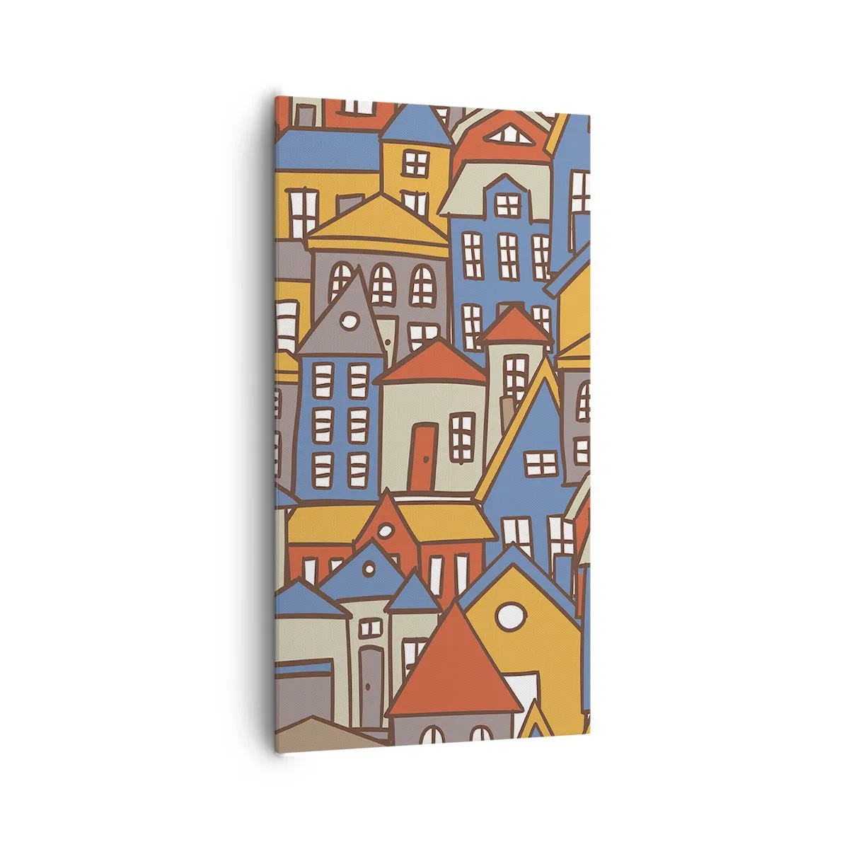 Obraz na płótnie - Za domem dom - 65x120 cm