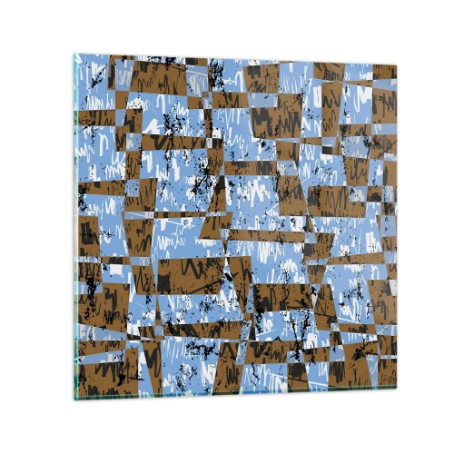 Obraz na szkle - Nieludowa wycinanka - 50x50 cm
