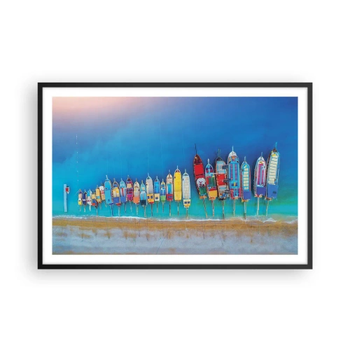 Plakat w czarnej ramie - Z lotu ptaka - 91x61 cm