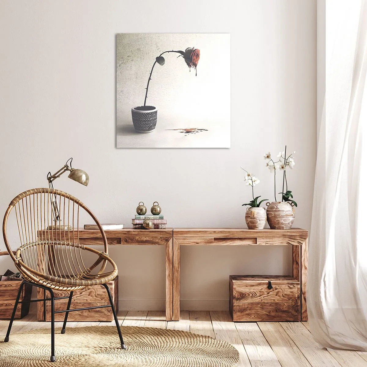 Obraz na płótnie - Rosa dolorosa - 50x50 cm