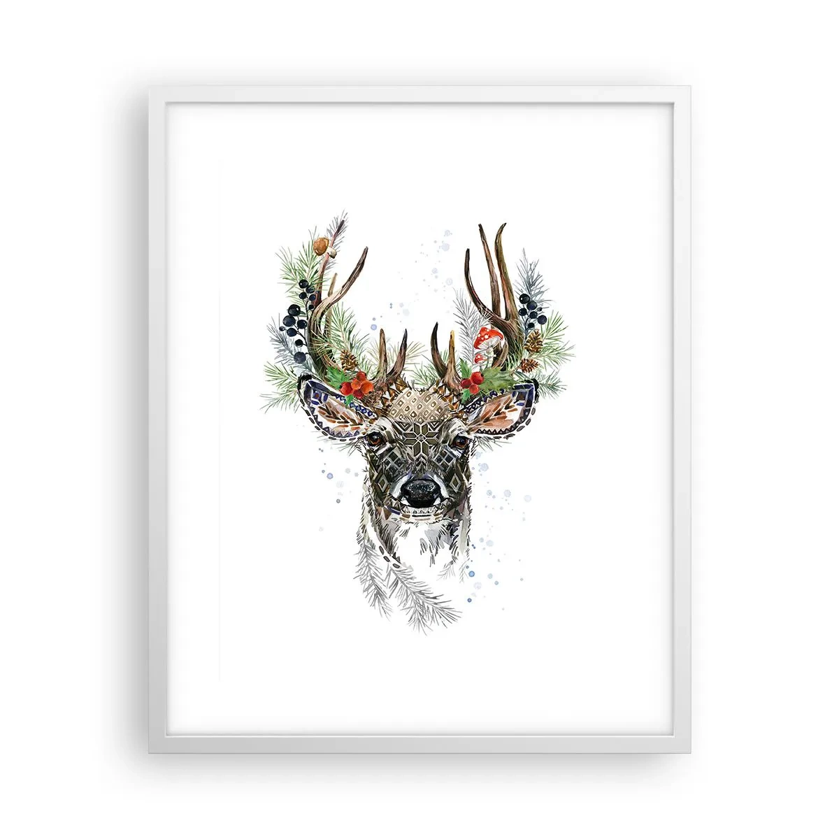 Plakat w białej ramie - W świątecznej szacie - 40x50 cm