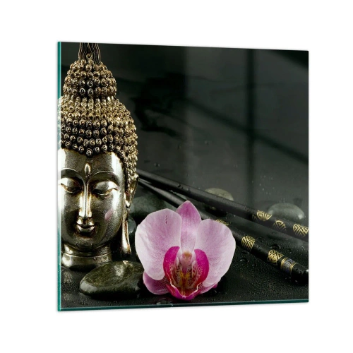 Obraz na szkle - Harmonia mądrości i piękna - 70x70 cm