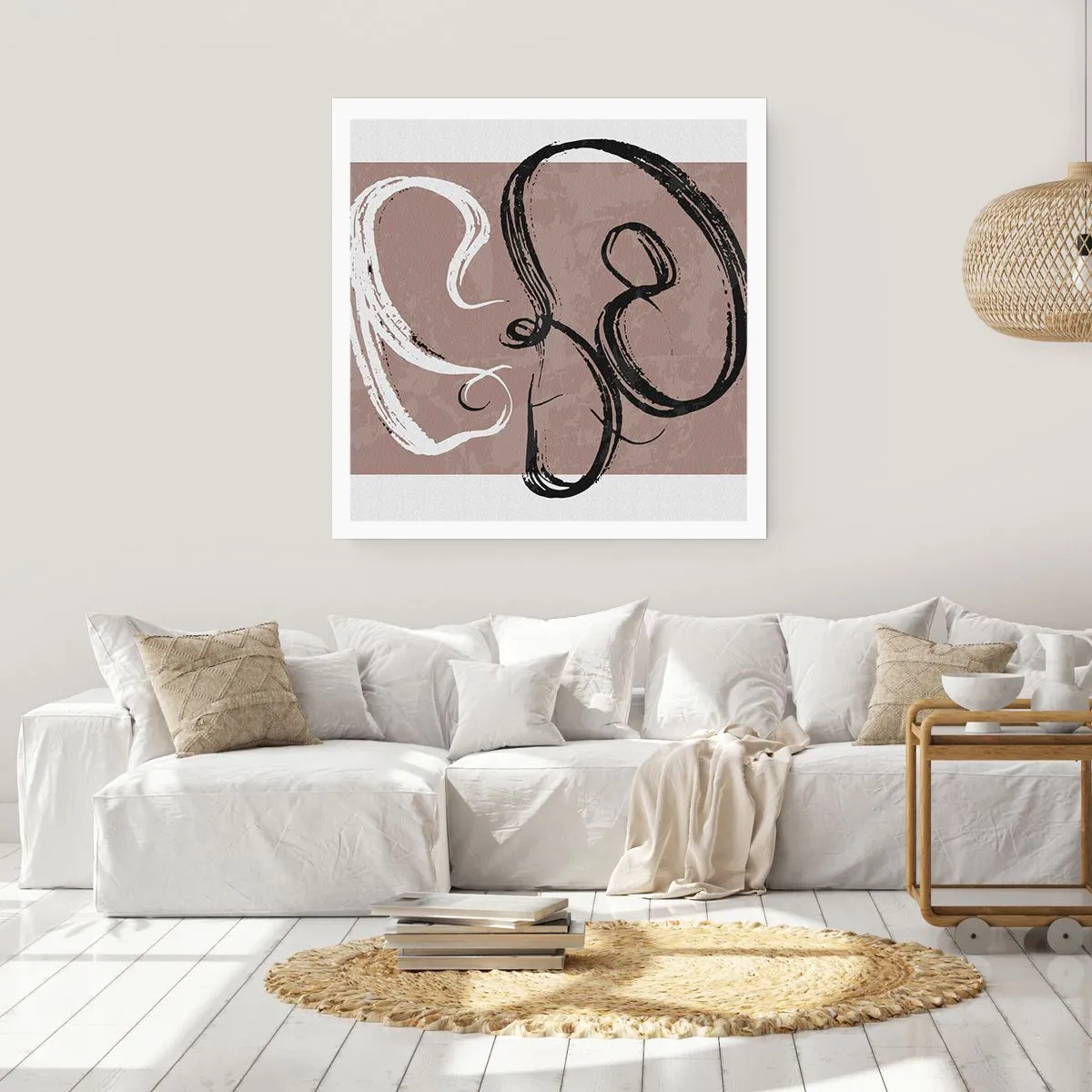 Plakat - Kompozycja – poszukiwanie pełni - 40x40 cm