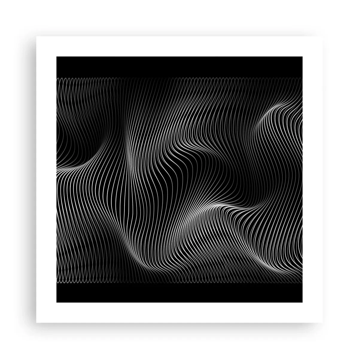 Plakat - Taniec światła w przestrzeni - 50x50 cm