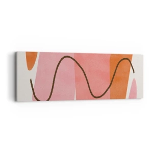 Obraz na płótnie - łagodny ruch form - 90x30 cm