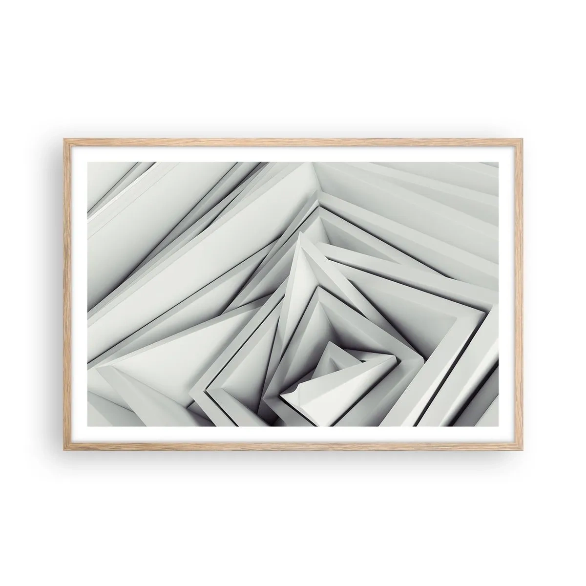 Plakat w ramie jasny dąb - Ostrych kątów pąkowie - 91x61 cm