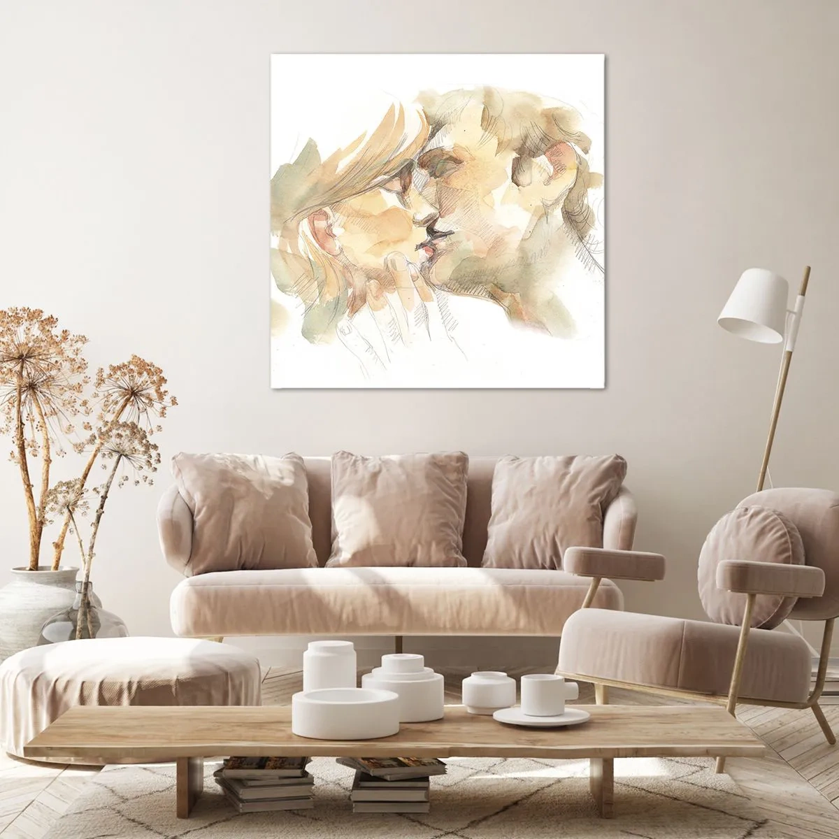 Obraz na płótnie - Odnaleziona połowa? - 70x70 cm