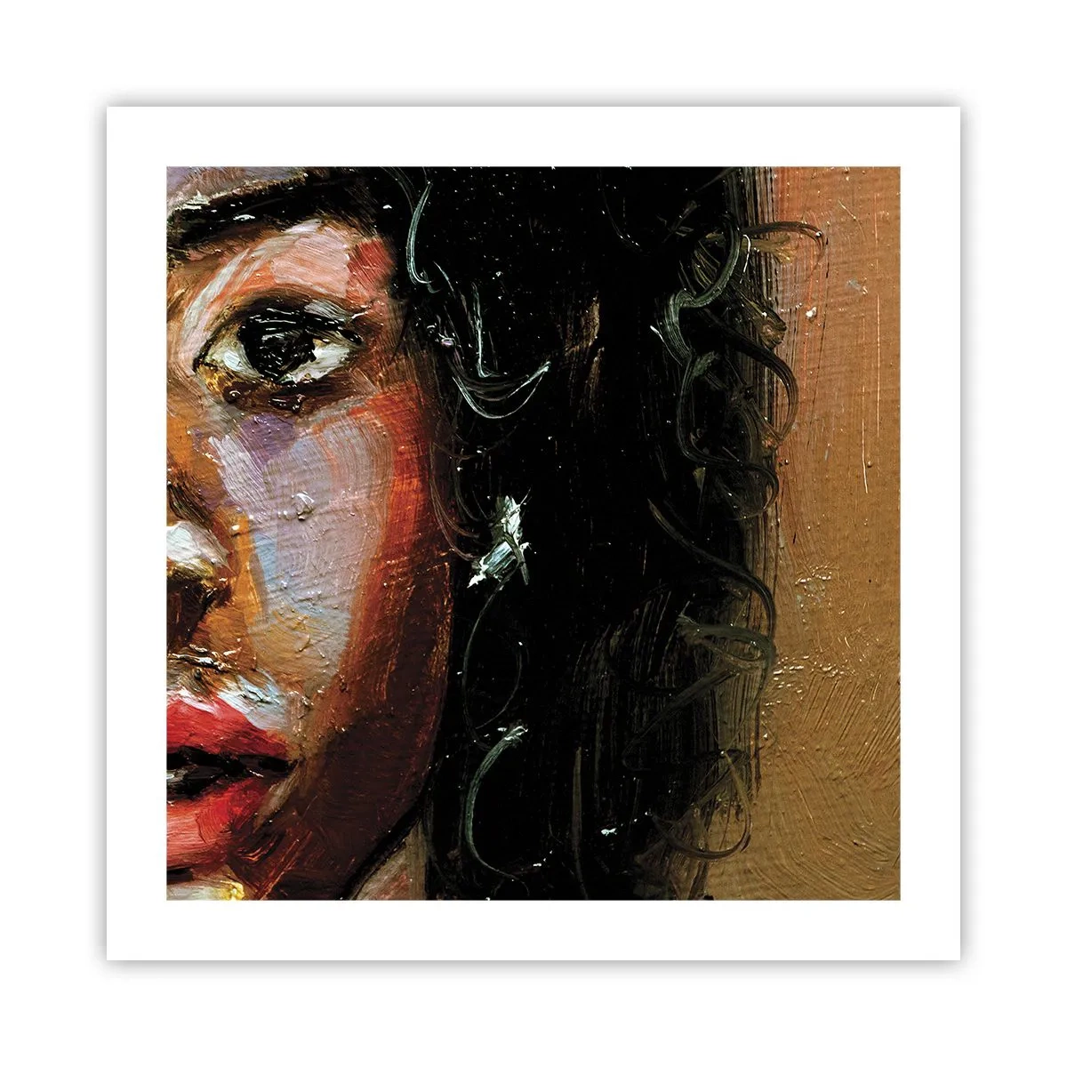 Plakat - Czerń i blask - 50x50 cm