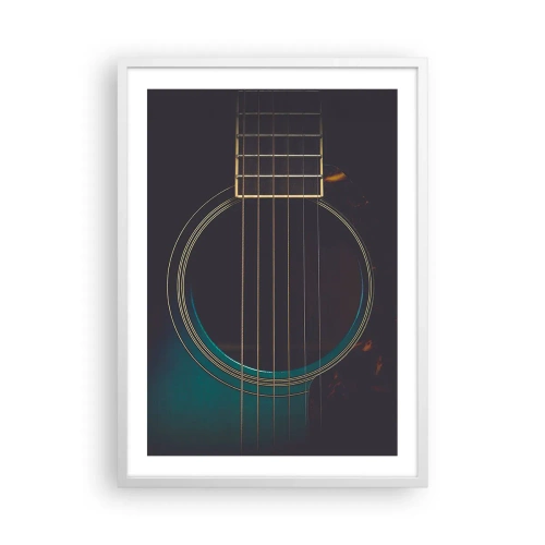 Plakat w białej ramie - Chwila zanim zabrzmi - 50x70 cm