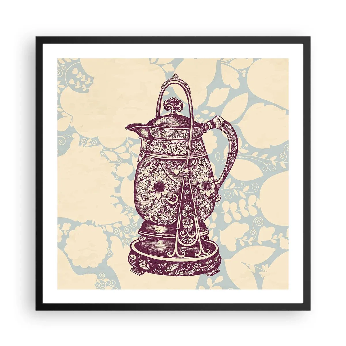 Plakat w czarnej ramie - Uroda codzienności - 60x60 cm