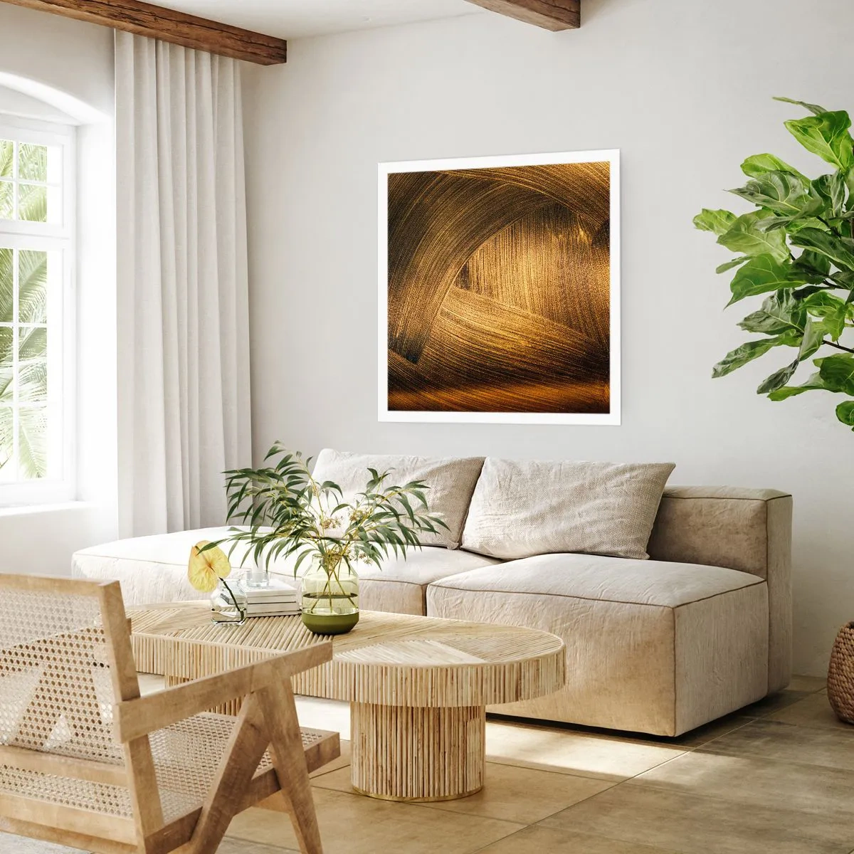 Plakat - W złotym labiryncie - 40x40 cm
