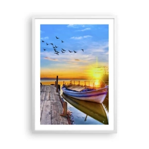 Plakat w białej ramie - Do widzenia, do jutra - 50x70 cm