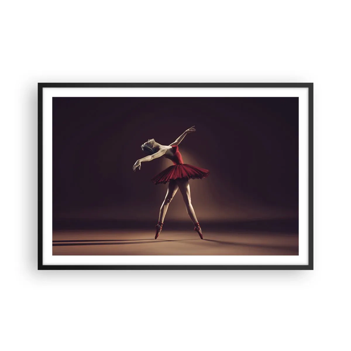 Plakat w czarnej ramie - Prima ballerina - 91x61 cm