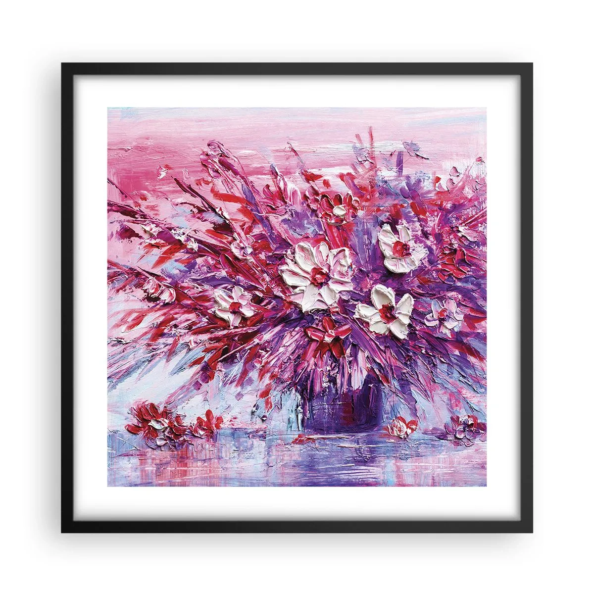 Plakat w czarnej ramie - Niewinność i namiętność  - 50x50 cm