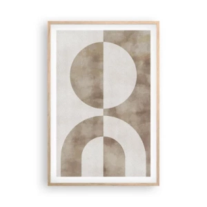 Plakat w ramie jasny dąb - Podobieństwa i różnice - 61x91 cm