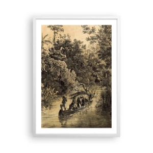 Plakat w białej ramie - Wyprawa do źródła - 50x70 cm