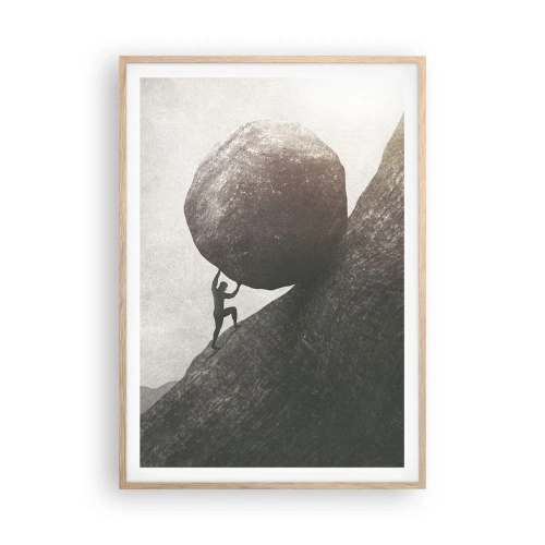 Plakat w ramie jasny dąb - Wierzę wbrew nadziei - 70x100 cm