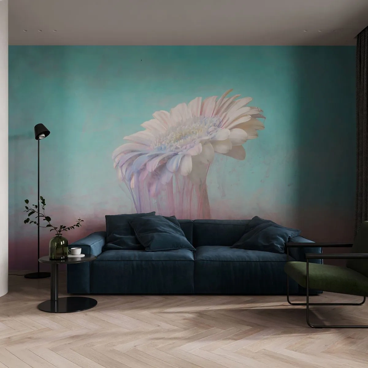 Fototapeta Premium Canvas - Zaświaty kwiatów - Abstrakcja, Kwiat, Sztuka - 300x210 cm