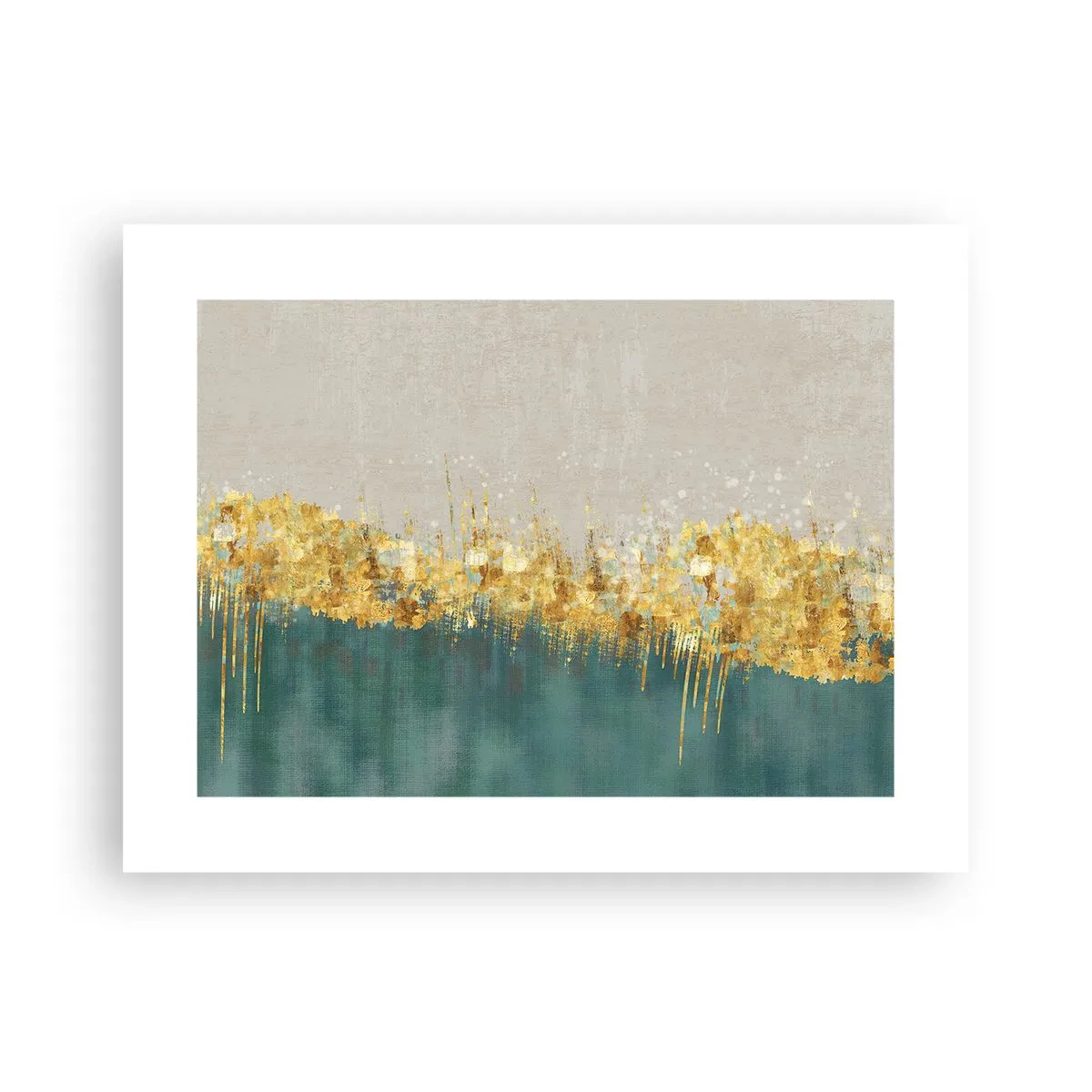 Plakat - Złota granica - 40x30 cm