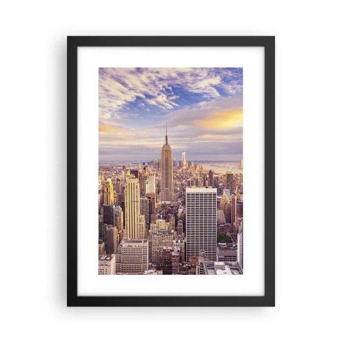 Plakat w czarnej ramie - Sięgnąć samych chmur - 30x40 cm