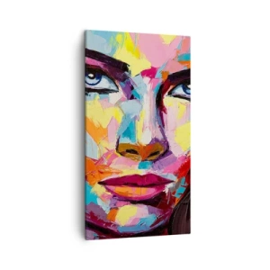 Obraz na płótnie - Dusza też kolorowa - 45x80 cm
