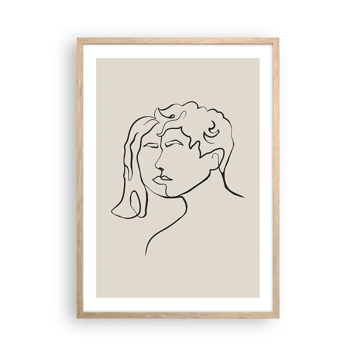 Plakat w ramie jasny dąb - I stała się jedność - 50x70 cm