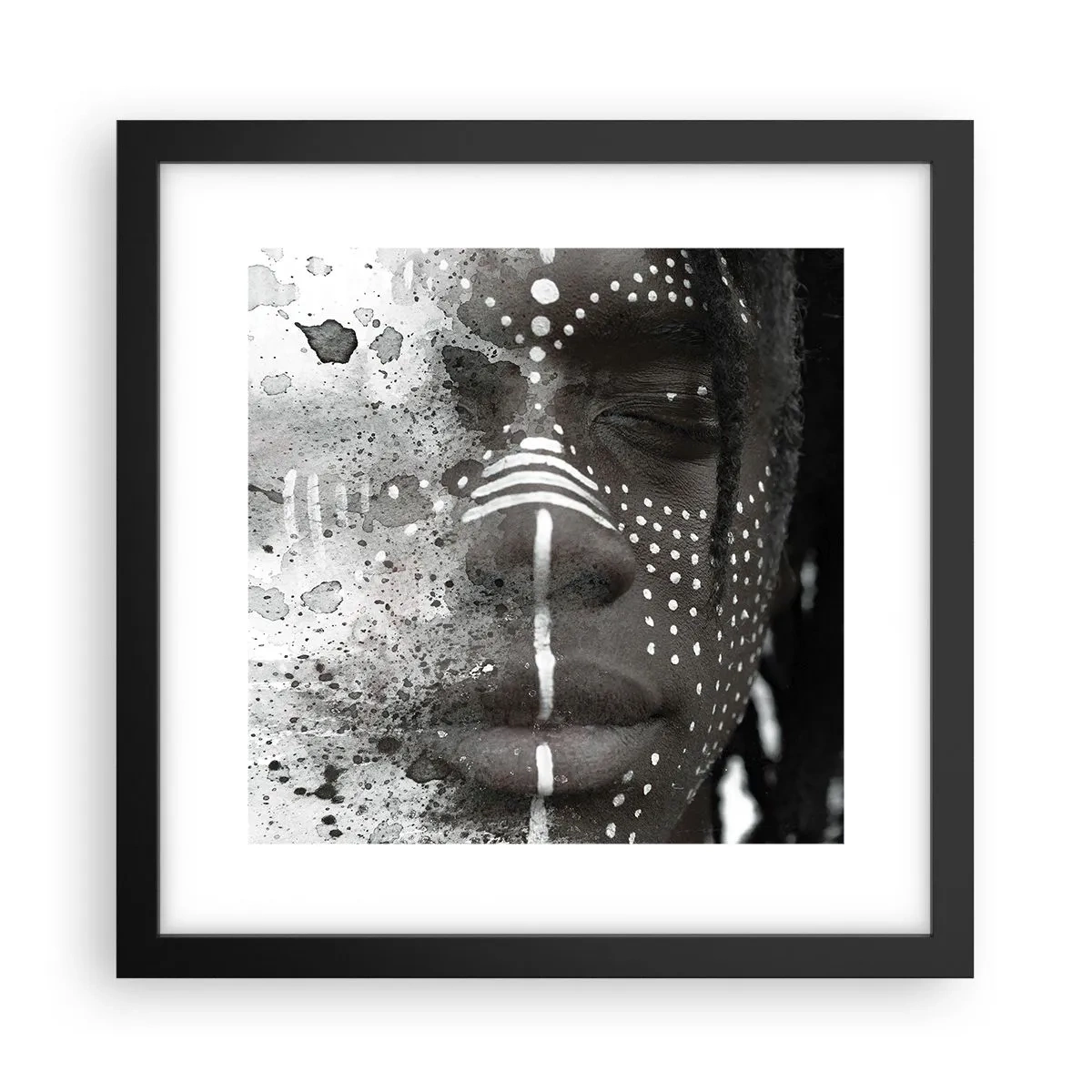 Plakat w czarnej ramie - Odkryj pierwotnego ducha - 30x30 cm