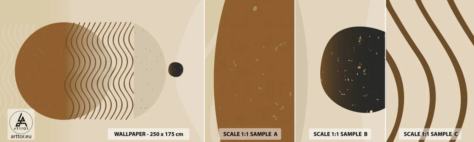 Fototapeta Próbka Standard Eco - O pochodzeniu figur geometrycznych - Abstrakcja, Sztuka, Minimalizm - 100x30 cm