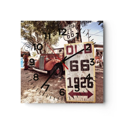 Zegar ścienny - Legenda amerykanskiej prowincji - 30x30 cm