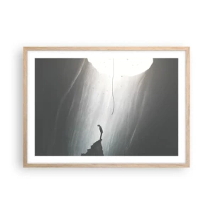 Plakat w ramie jasny dąb - Zawsze jest jakieś wyjście - 70x50 cm