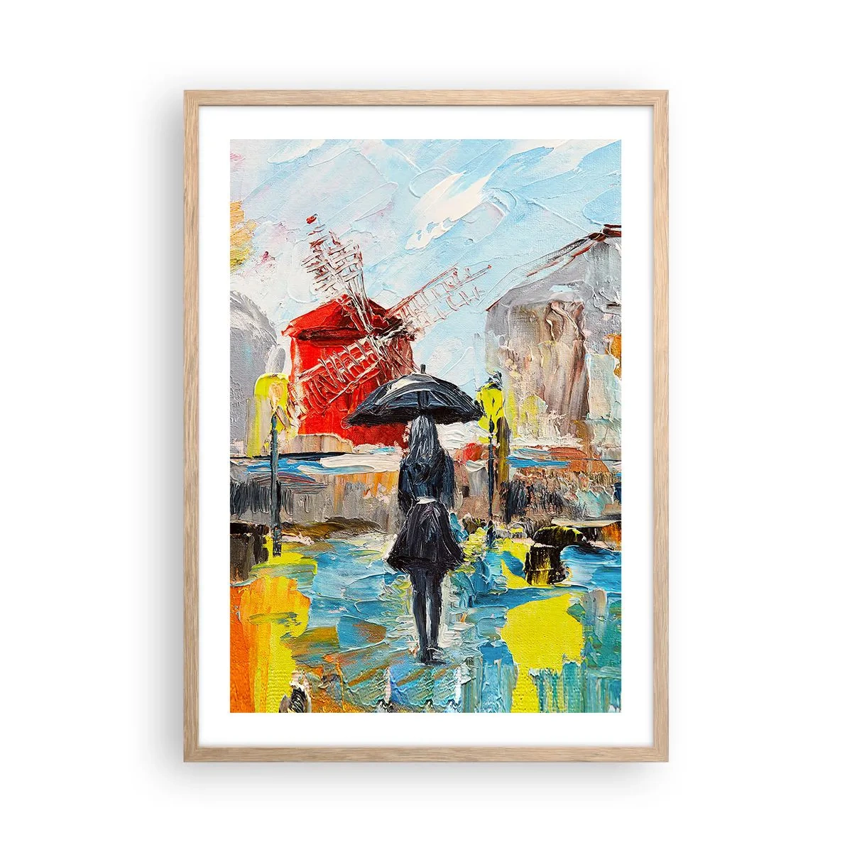 Plakat w ramie jasny dąb - Paryskie legendy - 50x70 cm