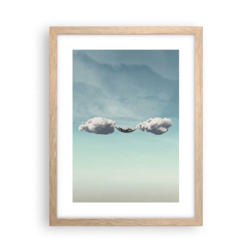 Plakat w ramie jasny dąb - Błogość chwili - 30x40 cm