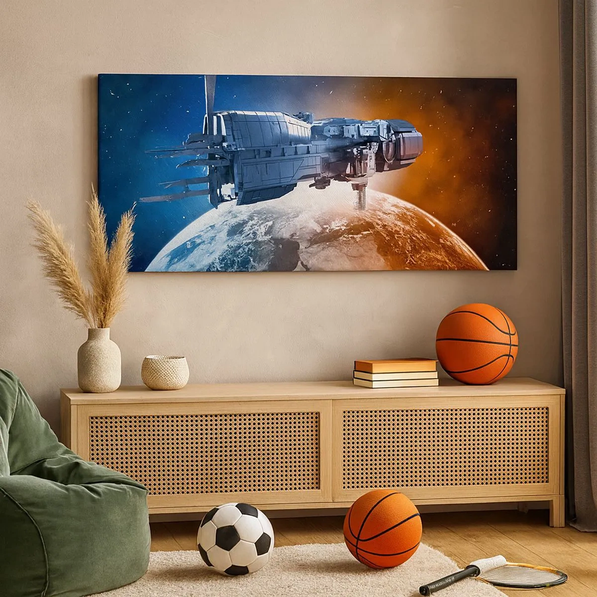 Obraz na płótnie - Uważny obserwator - 100x40 cm