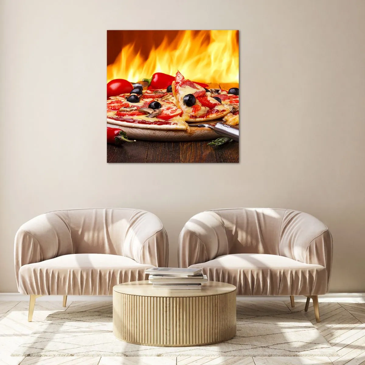 Obraz na szkle - From Italy with love - 70x70 cm