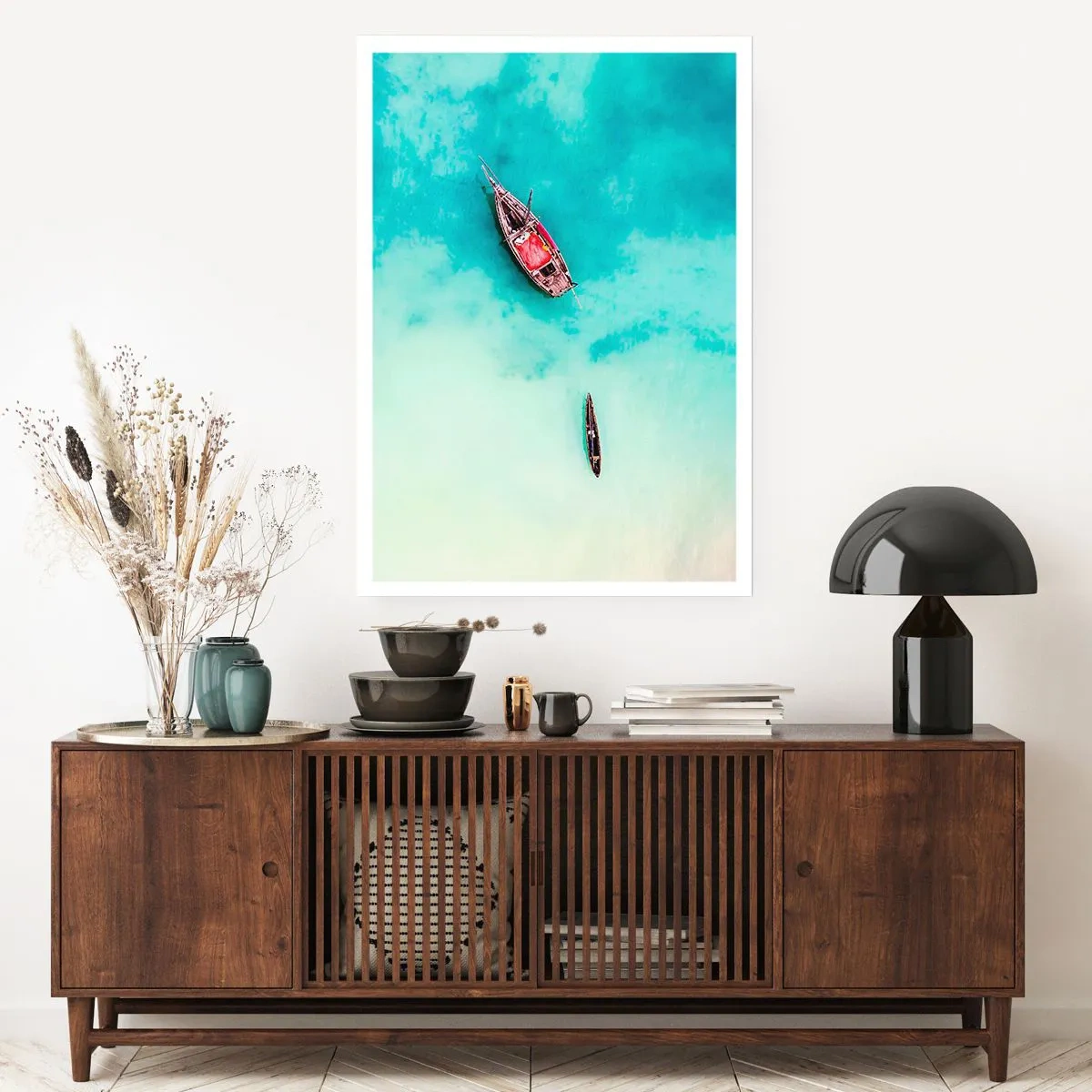 Plakat - Bo na plażach Zanzibaru, kiedy nadmiar wód… - 70x100 cm