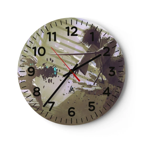 Zegar ścienny - I ty możesz być samurajem - 40x40 cm