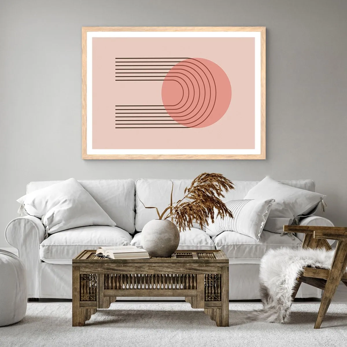 Plakat w ramie jasny dąb - Nieodparte przyciąganie - 70x50 cm