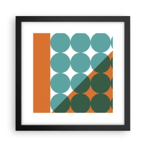 Plakat w czarnej ramie - W górę i na skos - 30x30 cm