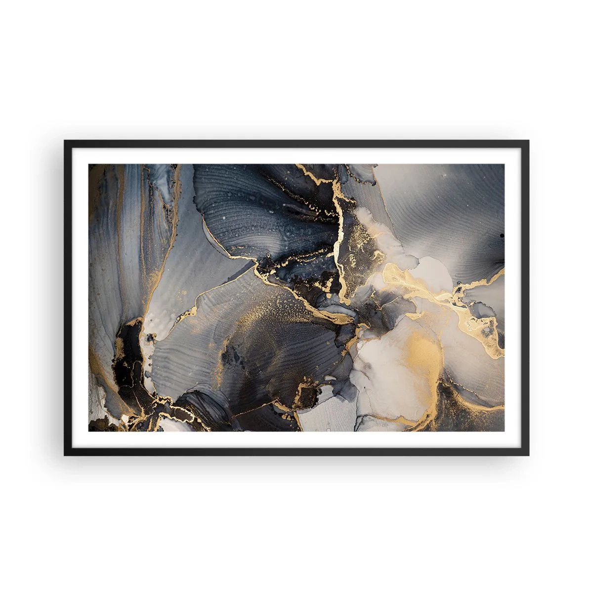 Plakat w czarnej ramie - Życie kamienia - 91x61 cm